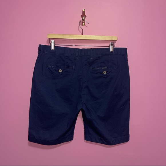 Ted Baker Shorts Men's Size 34 Navy Blue Herbosh Stretch Cotton Mid-Rise Chino - Picture 5 of 9